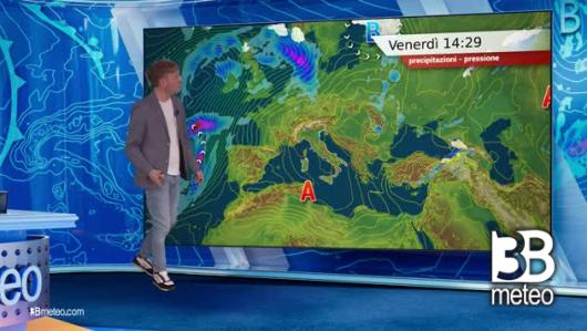 Previsioni meteo video di venerdì 05 aprile sull'Italia