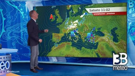 Previsioni meteo video di sabato 20 aprile sull'Italia