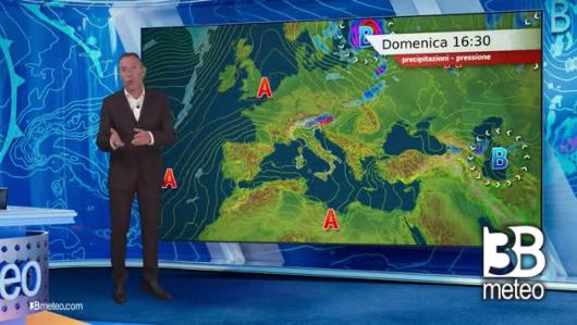 Previsioni meteo video di domenica 28 luglio sull'Italia