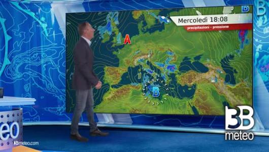 Previsioni meteo video di mercoledì 08 maggio sull'Italia