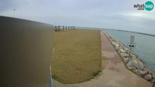 Webcam Caorle - spiaggia Ponente - presso la foce del fiume Livenza