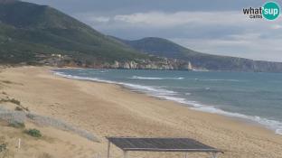 Webcam in diretta sulla spiaggia di San Nicolò a Buggerru, Sardegna - Ammira le onde e i tramonti